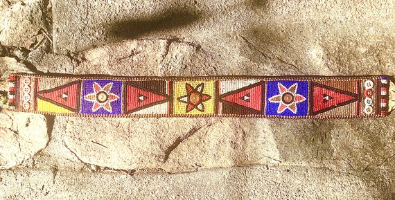 Vintage East African Beaded Belt-Rare-Beautiful C… - image 5