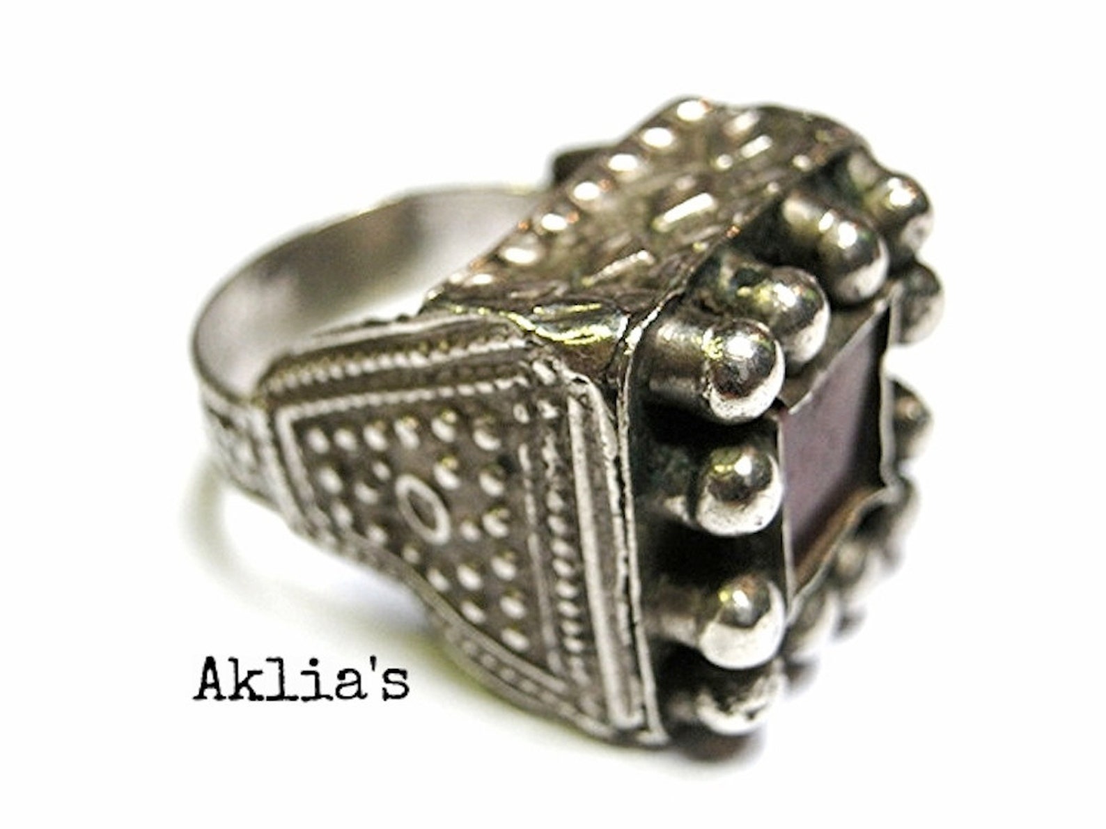 Ruby Red Ring . Old Ethnic Ring . Old Pashtun Silver Ring . | Etsy