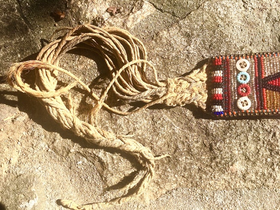 Vintage East African Beaded Belt-Rare-Beautiful C… - image 7