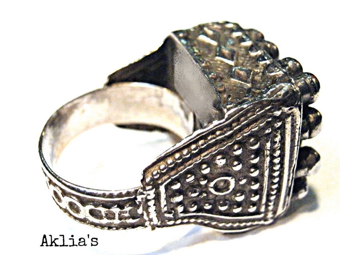 Ruby Red Ring . Old Ethnic Ring . Old Pashtun Silver Ring . | Etsy