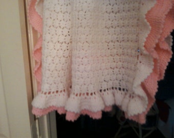 109-Baby - White with Pink Ruffle