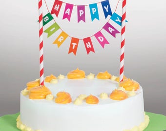 birthday cake banner etsy