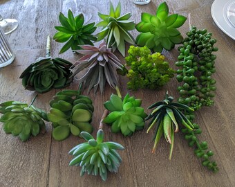 Faux Succulents Imitation Succulents Miniature garden Artificial Succulents DIY Plants for Home Decor DR163