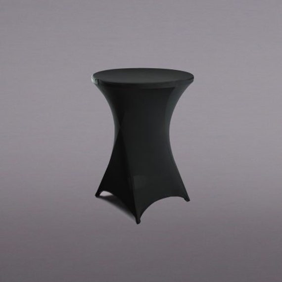 Round Spandex High Top Cocktail Table Fitted Tablecloths Etsy