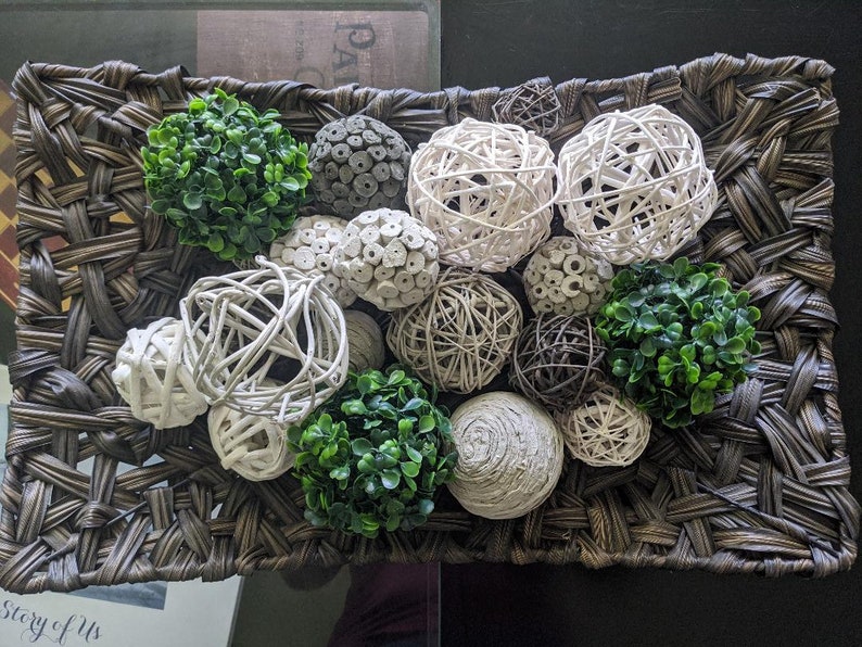 Artificial round green topiary balls for indoor decor, boxwood ball, faux plants image 9
