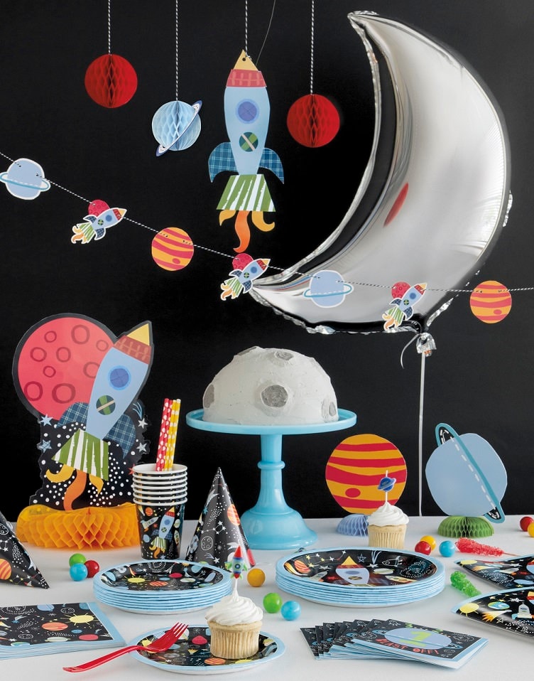 3 Space theme centerpiece decor Space birthday party outer Etsy