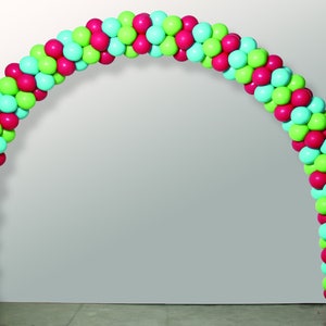 Large 12 foot wide outdoor balloon arch, ceremony
