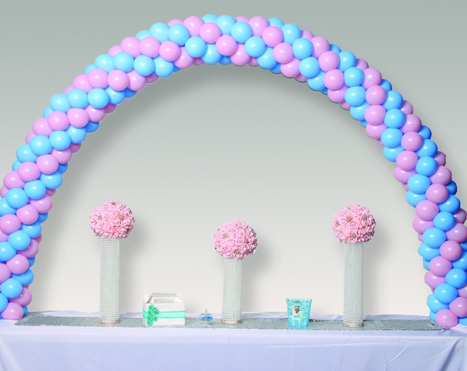 8 foot table top balloon arch, balloon arch for parties, table balloon arch, birthday party decor