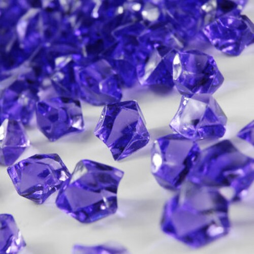 Blue Acrylic Plastic Rock Vase Filler Table Scatter Blue Etsy