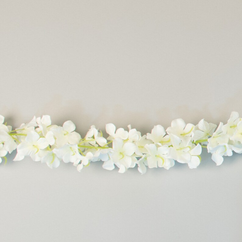 80 Artificial Hydrangea Flower Garland Hanging Flower Etsy