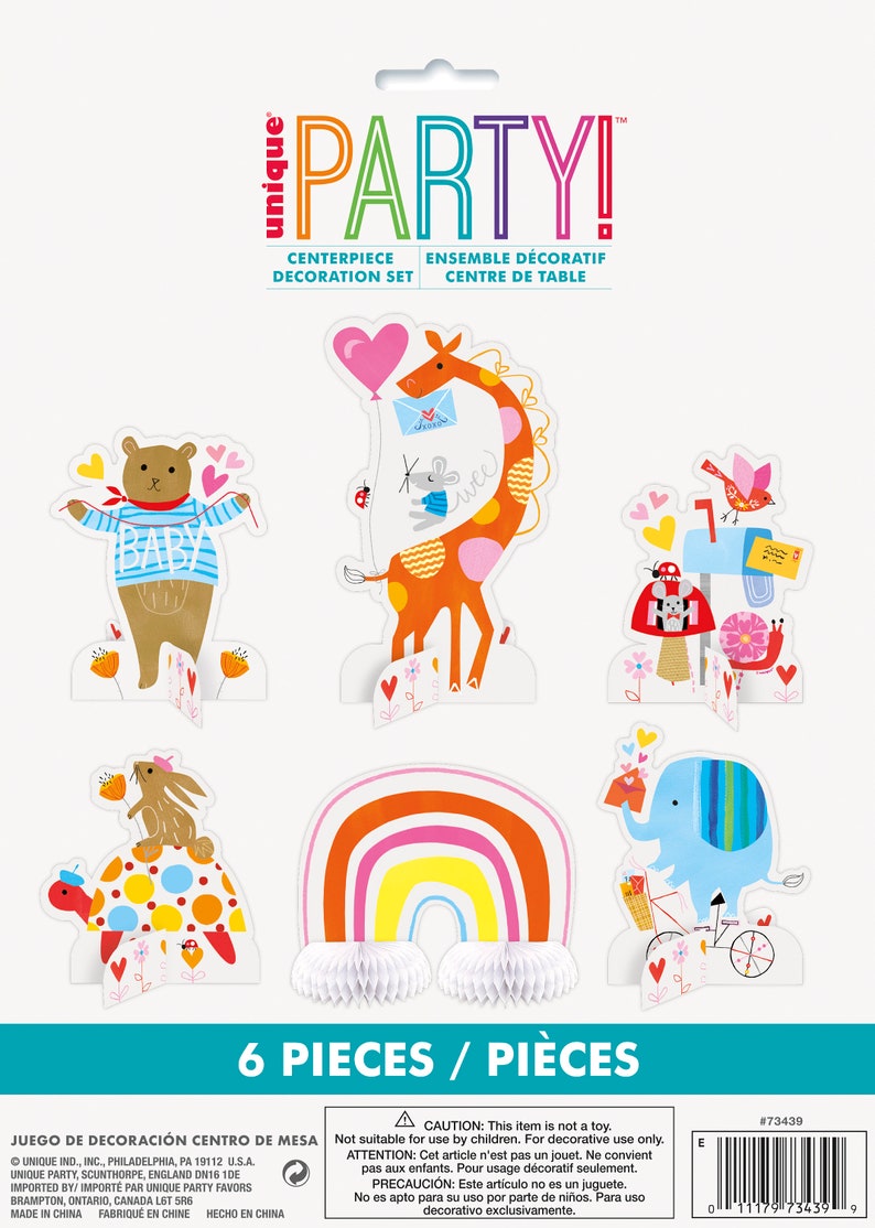 PUPPY PARTY STAND UP HONEYCOMB CENTERPIECE ~ Birthday Supplies Decorations