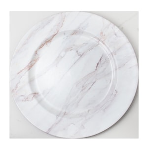 Marble plastic charger plate, plastic charger plate, Luxury charger plate, white charger plate, wedding charger decor