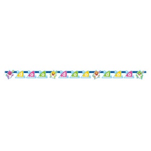 Baby shark jointed birthday banner