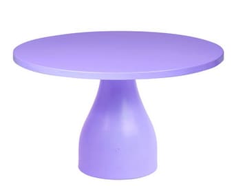 12" Lavender round metal cake stand, light purple treat stand, cake stand, metal cake stand, candy bar, Modern gold cake stand