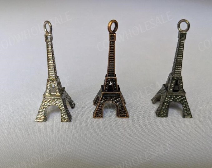 20pcs- 1.5" Eiffel Tower charms, Jewelry charms, Eiffel tower party charms, Eiffel tower decor. Item#7022