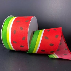 Watermelon Ribbon, US Designer Ribbon, Double Sided, Watermelon Seeds,  Fruit Ribbon, Pink Watermelon, Lanyard Ribbon, Hair Bow Ribbon, Wholesale  Ribbon, PER YARD - Jennifer's Goodies Galore