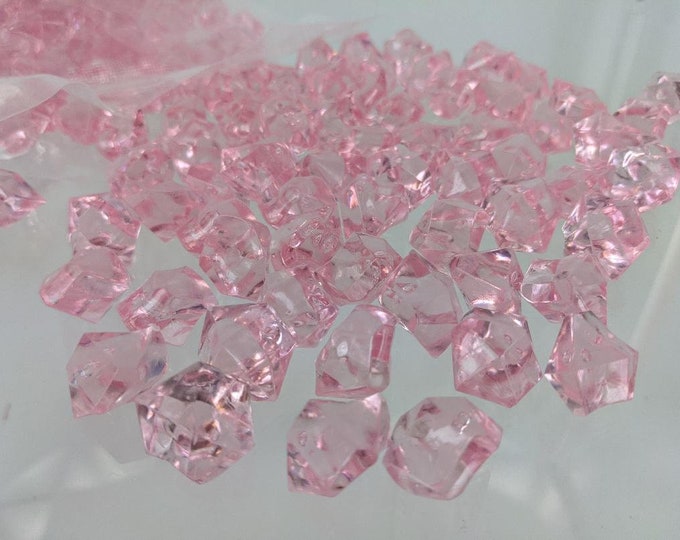 PINK acrylic rocks, acrylic rock filler, vase filler, gems, acrylic gems, table scatter, ice rocks, crystals