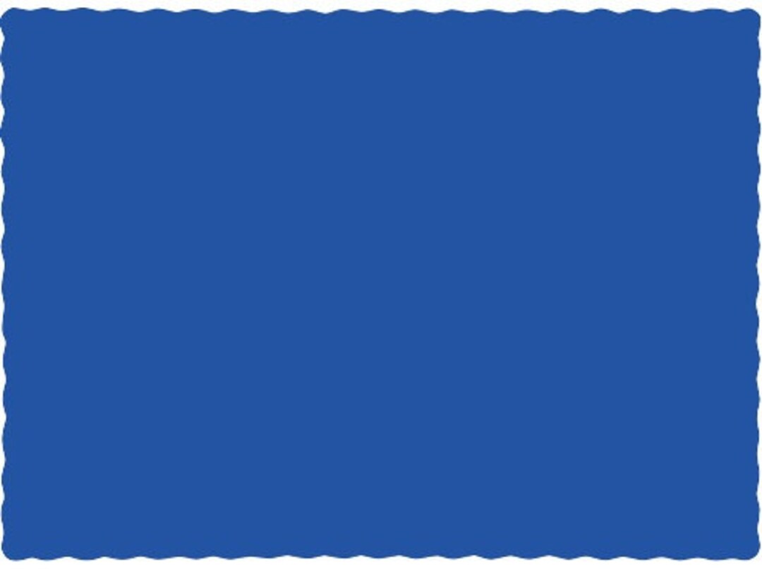 50 Royal Blue Paper Placemats, Blue Paper Place Mats, Paper Placemats