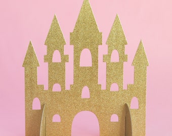 Princess Castle centerpiece, princess party decor, princess centerpiece decoration, baby shower decor