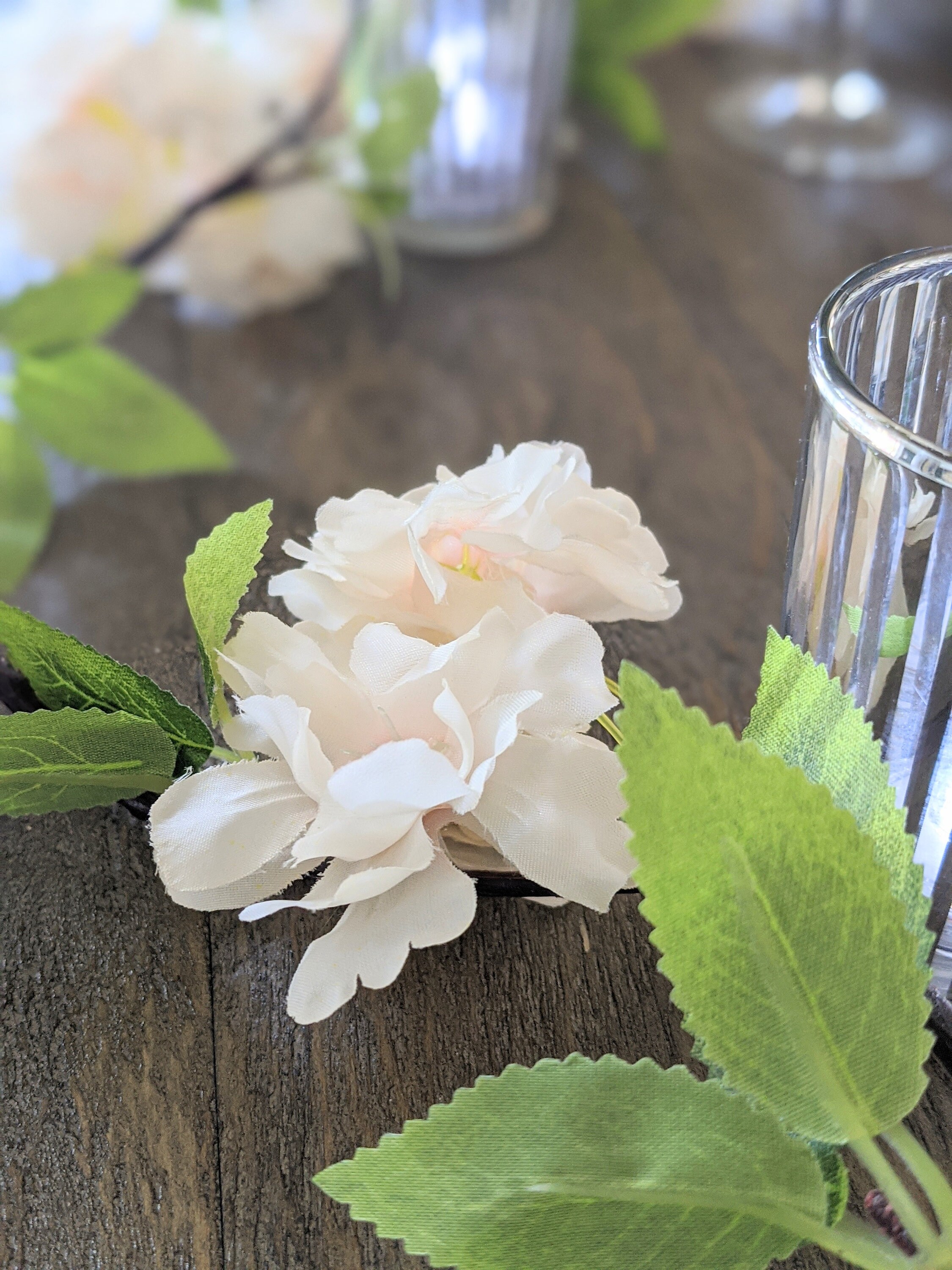 68 Peach Blossom Artificial Flower Garland Hanging Etsy