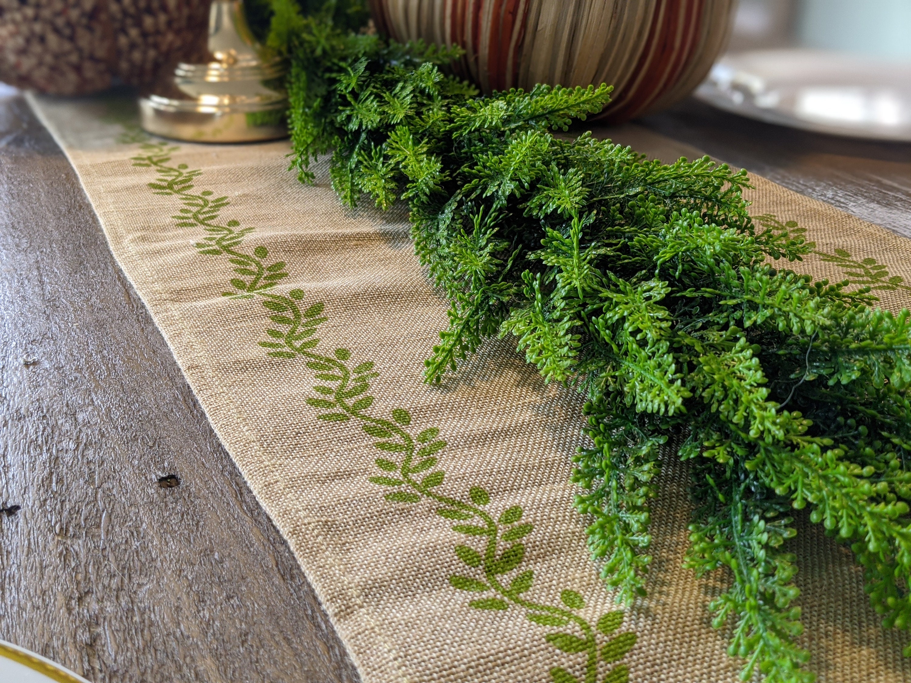 62 Artificial Fern Christmas Tree Garland Christmas Etsy