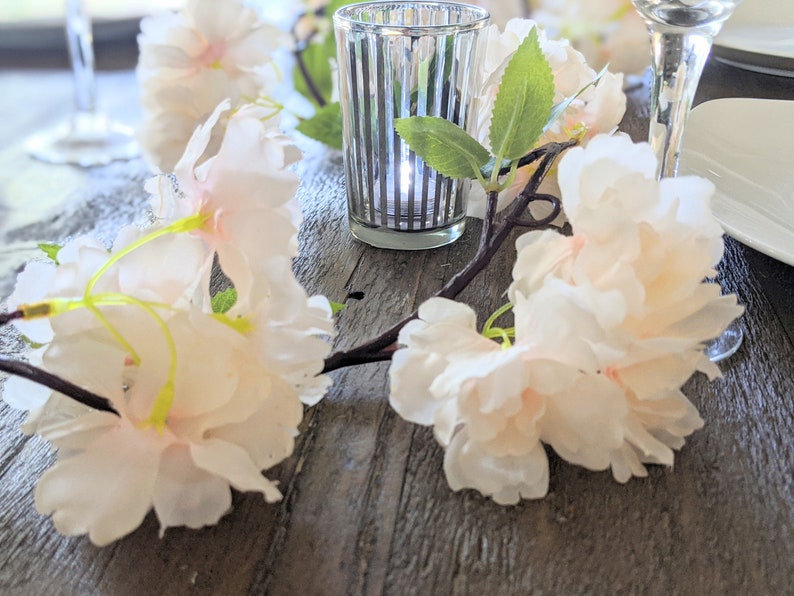 68 Peach Blossom Artificial Flower Garland Hanging Etsy