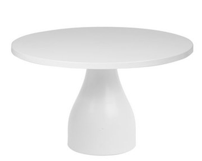 12 White Metal Round Cake Stand, White Treat Stand, Cake Stand, Metal