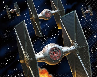 Star Wars Beverage Napkins, Galactic Party Decor (16 ct)