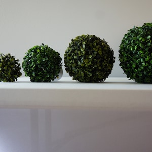 Artificial round green topiary balls for indoor decor, boxwood ball, faux plants image 6