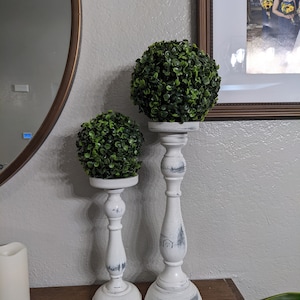 Artificial round green topiary balls for indoor decor, boxwood ball, faux plants image 10