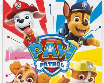 Bolsas de botín para recuerdos de fiesta de la Patrulla Canina, Skye, Chase, Rubble, Marshall, fiesta de perros, recuerdos de fiesta