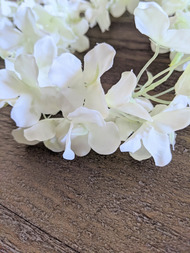 80 Artificial Hydrangea Flower Garland Hanging Flower Etsy