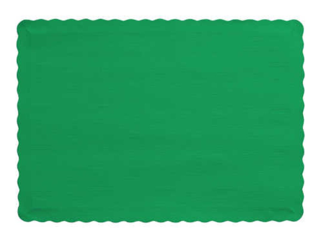 50 Count Emerald Green Paper Placemats Paper Placemats With a Etsy