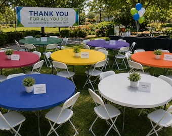 72" Round Kwik covers plastic fitted stretchable tablecloths, elastic tablecloths, huggable tablecloth, outdoor table cloth, quick covers