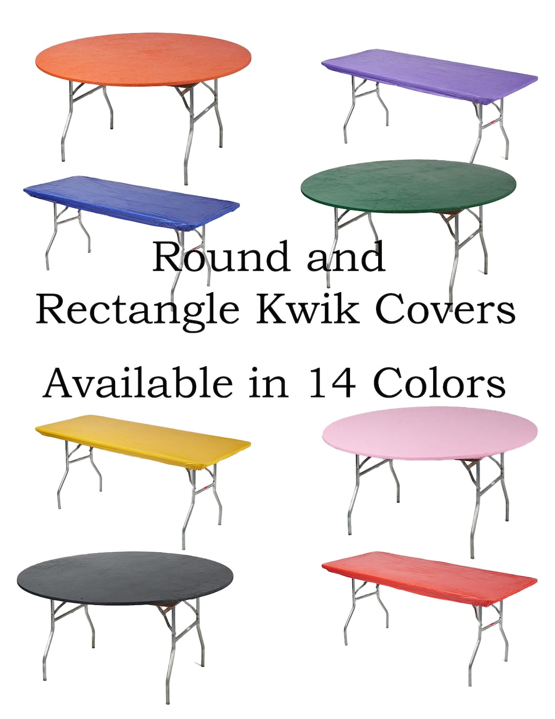 Kwik Covers Plastic Fitted Stretchable Tablecloths Fitted Etsy