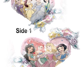 Disney Princess foil balloon , Pretty princess birthday, princess birthday party, princess party, Jasmine, Ariel, UNIQUE INDUSTRIES