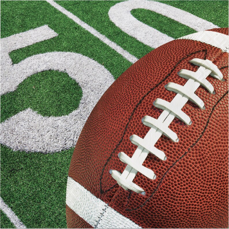 Football paper napkins Football banquet football party football meet sports party football bash