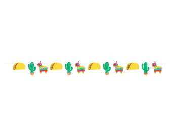 Fiesta fun party banner, cinco de mayo party, fiesta party decorations, taco banner, pinata party banner, fiesta graduation