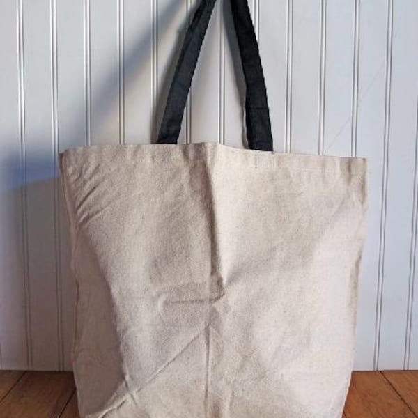 18" Linen cotton tote, diy bridesmaid tote, sublimation and DTF blanks, canvas tote bag,