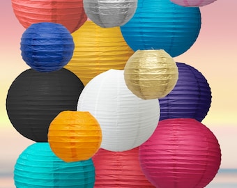 Round paper ball lanterns, outdoor decor, party decorations, chinese lantern, outdoor party decorations, ball lanterns