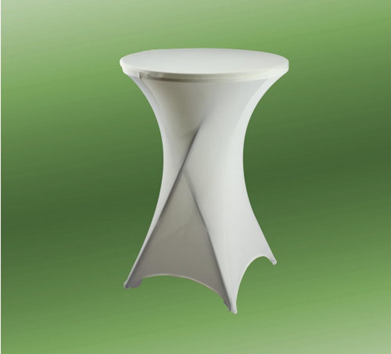 Round Spandex High Top Cocktail Table Fitted Tablecloths Etsy