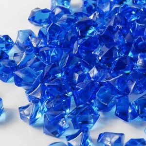 Fancy Blue Rocks Royal Blue Acrylic Gem Rocks, Vase Filler, Table Scatter - Etsy