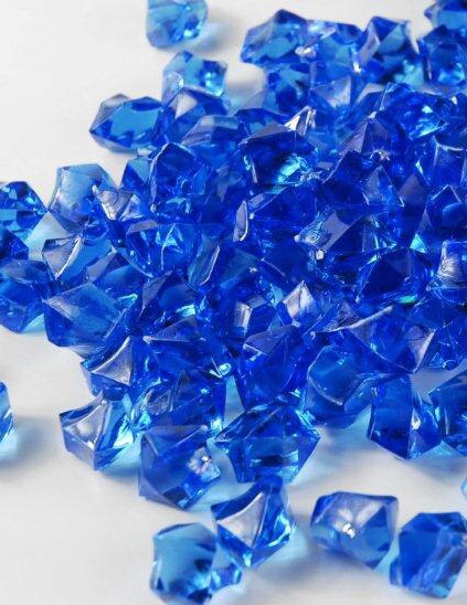 Fancy Blue Rocks Royal Blue Acrylic Gem Rocks, Vase Filler, Table Scatter - Etsy