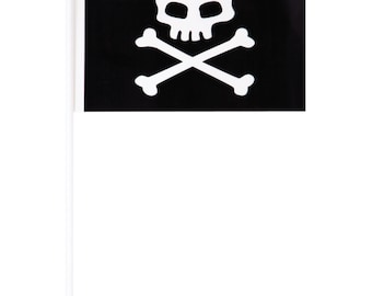 Plastic pirate flag decorations, pirate party, pirate party supplies, pirate ship, pirate map, ahoy matey, pirate ship party, pirate favors