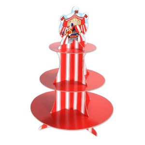 Circus party cupcake stand, carnival party decor, circus party decorations, circus carnival, circus cupcake stand, diy carnival decor