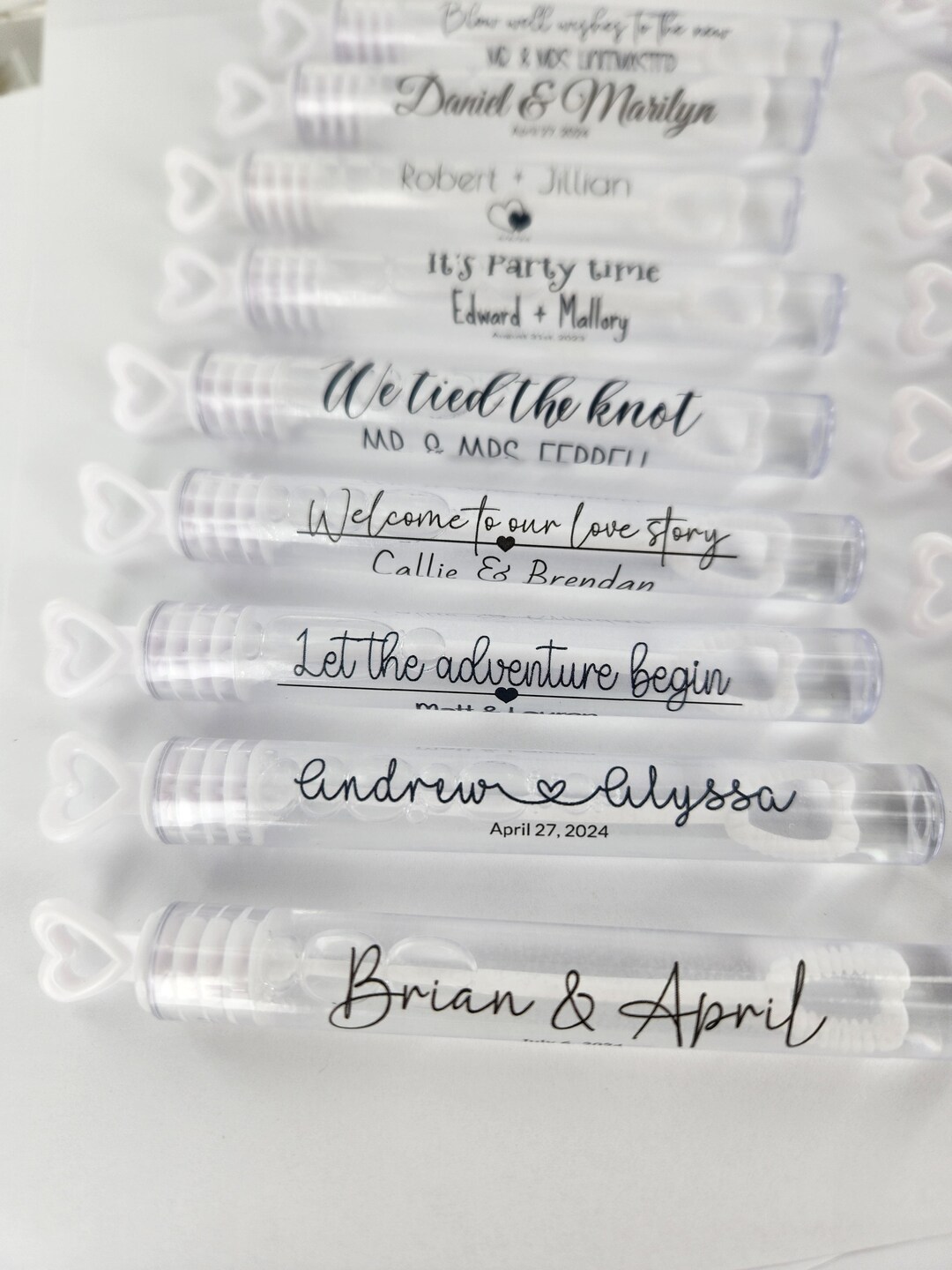 30 Personalized Bubble Labels for Bubble Wands, Custom Printed, Labels for Favors, Clear Gift