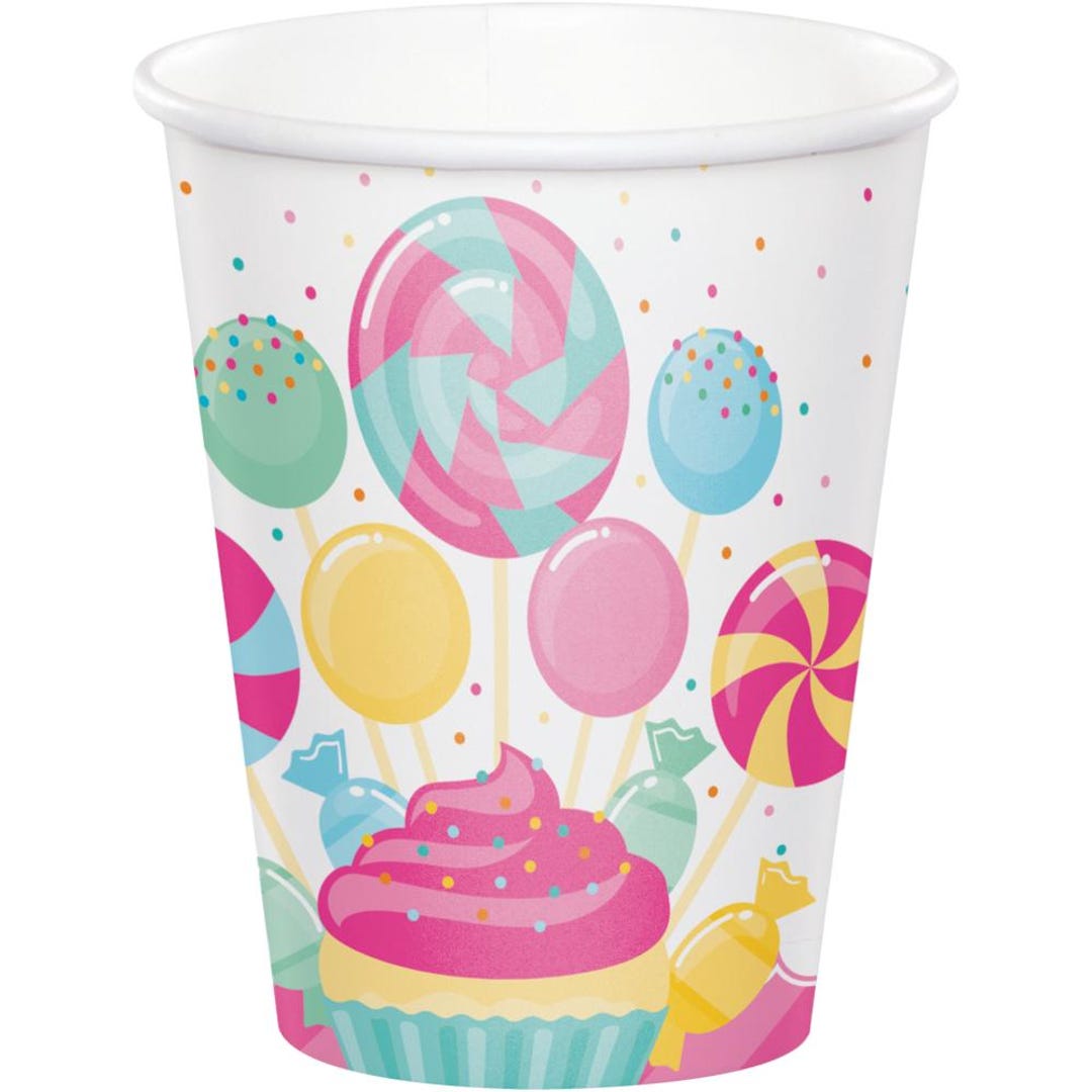 Candy Bouquet Paper Cups, Candy Party, Rainbow Party Supplies, First ...