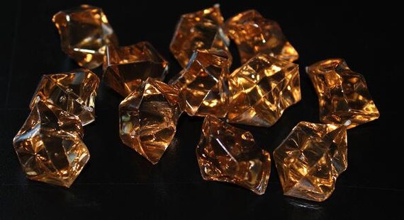 Brown Acrylic Rocks Acrylic Rock Filler Vase Filler Gems Etsy