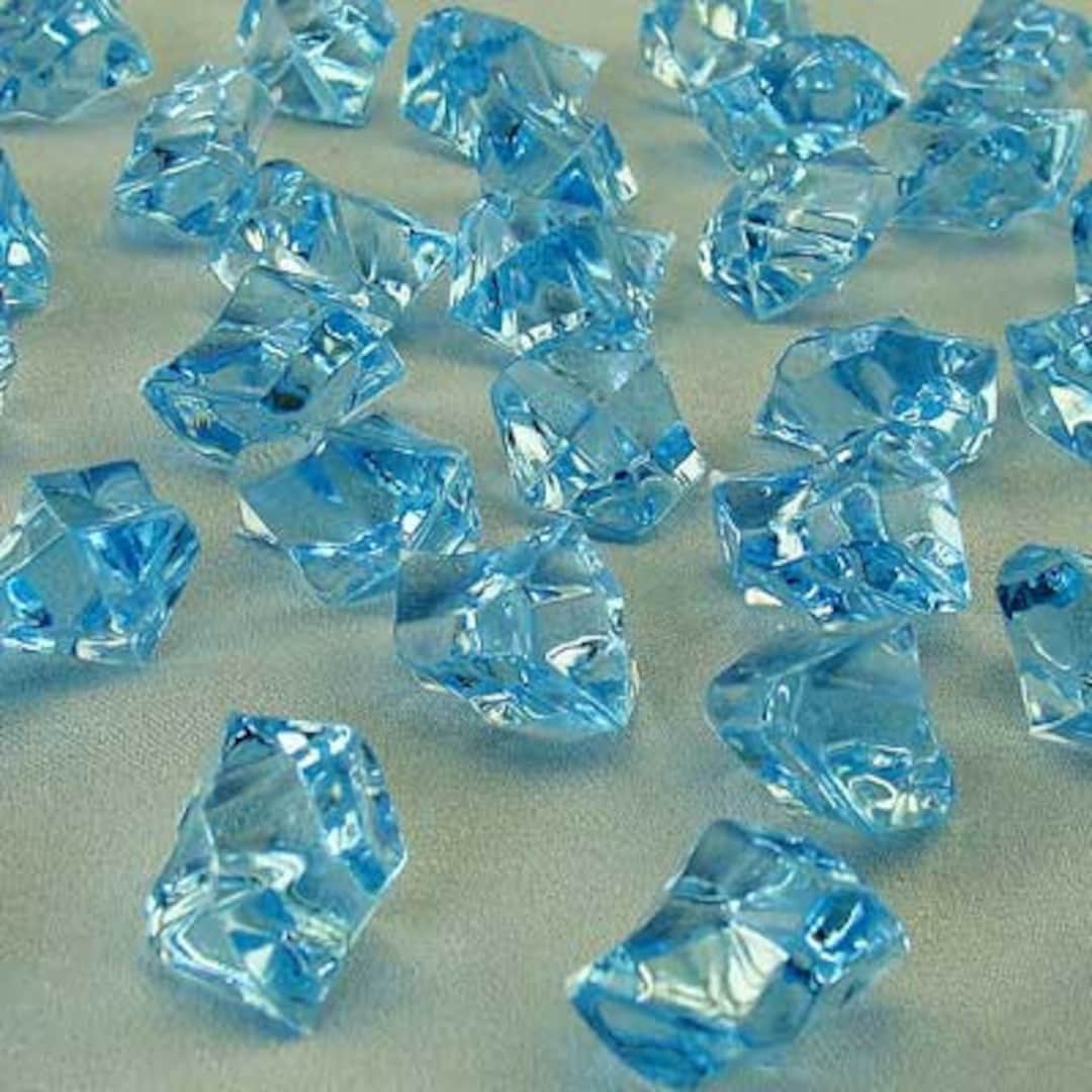 Blue Acrylic Plastic Rock Vase Filler Table Scatter Blue Etsy