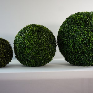 Artificial round green topiary balls for indoor decor, boxwood ball, faux plants image 7